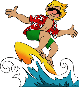 Surfing Clipart Individual Sport - Clip Art Surfing, HD Png Download PNG with transparent background