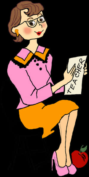 Teacher And Student Relationship Clipart 5 Of - Teacher Sitting On Chair Clipart, HD Png Download PNG with transparent background