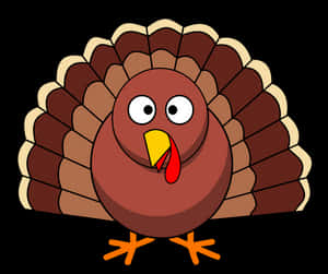 Cartoon Thanksgiving Turkey PNG with transparent background