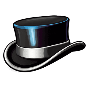 Cartoon Top Hat Clipart PNG 05042024 PNG image with transparent background