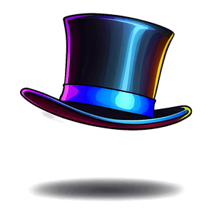 Cartoon Top Hat Clipart PNG cad96 PNG image with transparent background