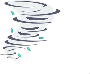 Cartoon Tornado Destruction PNG Image