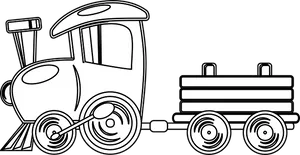 Cartoon Train Vector Illustration PNG Image