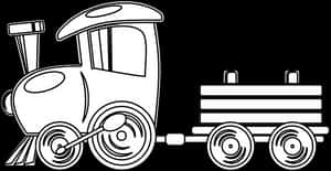 Cartoon Train Vector Illustration PNG image with transparent background