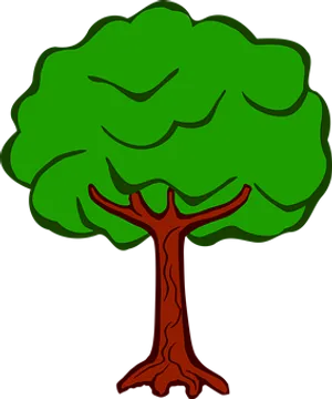 Cartoon_ Tree_ Graphic PNG Image