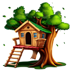 Cartoon Tree House PNG 06282024 PNG