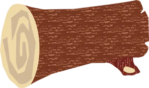 Cartoon Tree Log Cross Section PNG Image