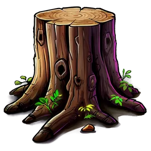 Cartoon Tree Stump Png 06132024 PNG Image