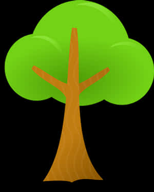 Cartoon_ Tree_ Vector_ Graphic PNG image with transparent background
