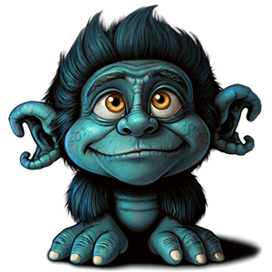 Cartoon Troll PNG slo PNG image with transparent background