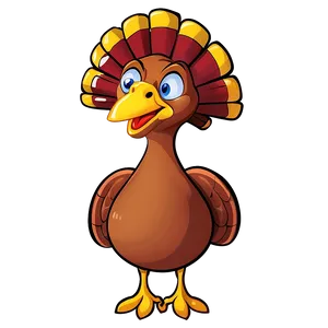 Cartoon Turkey B PNG Image