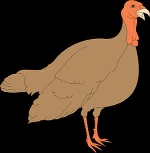 Cartoon Turkey Illustration PNG image with transparent background