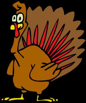 Cartoon Turkey Illustration PNG image with transparent background
