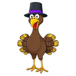 Cartoon Turkey In Disguise Png Qhw PNG Image