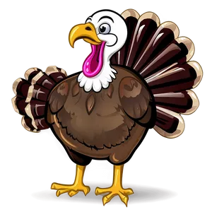 Cartoon Turkey Outline Png 06272024 PNG Image