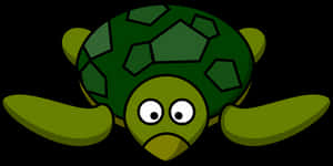 Cartoon Turtle Vector Illustration PNG image with transparent background