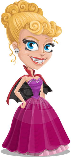 Cartoon Vampire Girl, HD Png Download PNG with transparent background