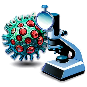 Cartoon Virus In Microscope Png 29 PNG Image