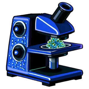 Cartoon Virus In Microscope Png 96 PNG Image