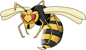 Cartoon Wasp Illustration PNG