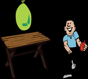 Cartoon Water Balloon Prank PNG image with transparent background