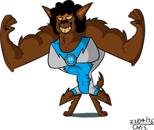 Golfgang The Muscle Werewolf - Werewolf Clip Art, HD Png Download PNG image with transparent background