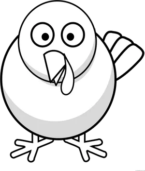 Cartoon White Bird Illustration PNG Image