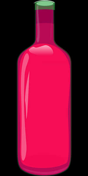 Cartoon Wine Bottle Vector PNG image with transparent background