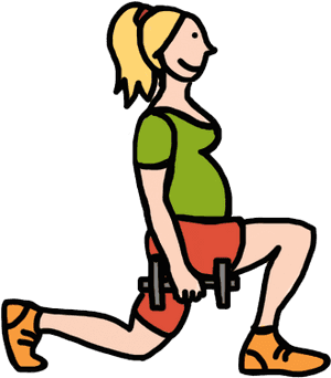 Exercise - Exercise In Pregnancy Cartoon PNG image with transparent background