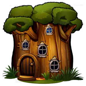 Cartoon Woodland House Png Usj PNG Image