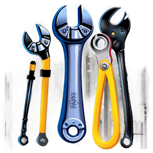 Cartoon Wrench PNG kep PNG with transparent background