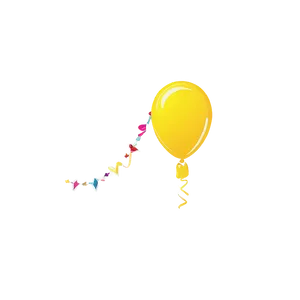 Cartoon Yellow Balloon Png Gny PNG Image