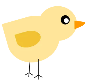 Cartoon Yellow Chick Graphic PNG Image