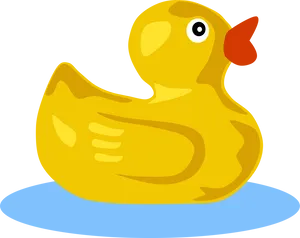 Cartoon Yellow Rubber Duck PNG Image