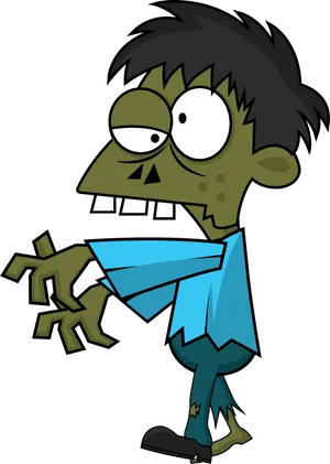 Cartoon Zombie Character PNG Image