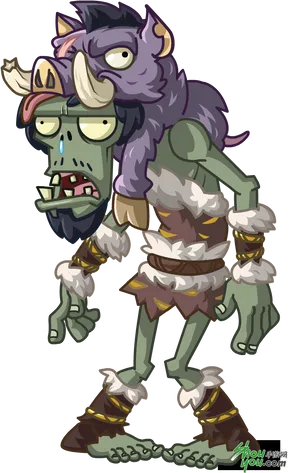 Cartoon Zombie Warrior Illustration PNG Image