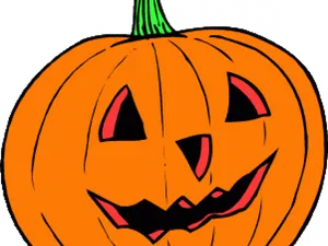 Carved Halloween Pumpkin Graphic PNG Image