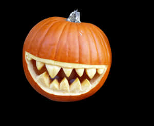 Carved Halloween Pumpkin Jack O Lantern PNG image with transparent background