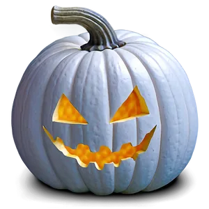 Carved White Pumpkin Png Oql PNG Image