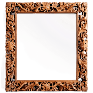 Carved Wood Mirror Frame PNG 76 PNG
