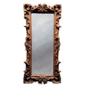 Carved Wood Mirror Frame Png Kxa77 PNG Image