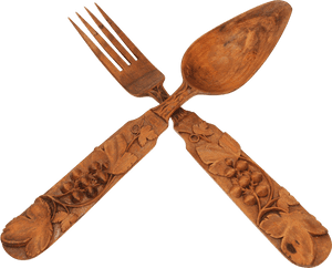Wooden Spoon Png Clipart Freeuse Library - Wooden Fork And Spoon Clipart, Transparent Png PNG with transparent background