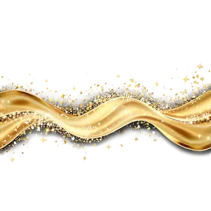 Cascading Gold Sparkle Waves Png Xbl PNG Image