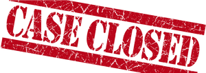 Case Closed Stamp PNG