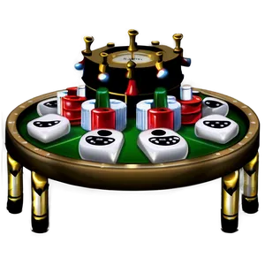 Casino Crownand Anchor Game Table PNG Image