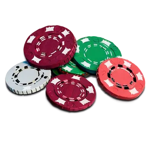 Casino Poker Chips Stacked PNG Image