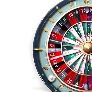 Casino Roulette Wheel Closeup PNG Image