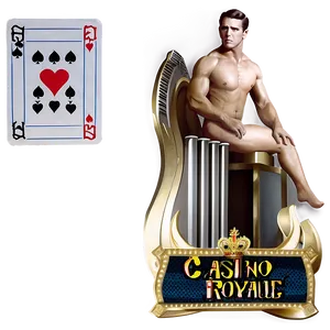 Casino Royale Playing Cardand Model PNG Image