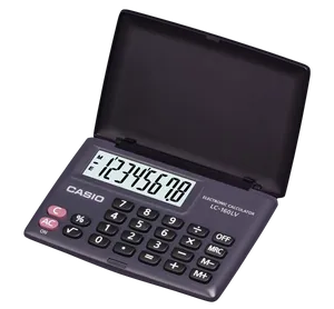 Casio Electronic Calculator L C160 L V PNG Image