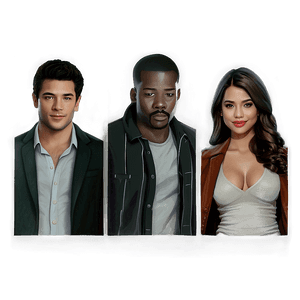 Cast Illustration PNG nci20 PNG with transparent background